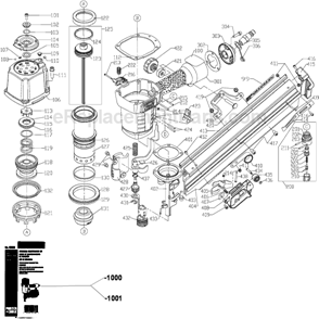 Part Location Diagram of 907888 DeWALT HOUSING